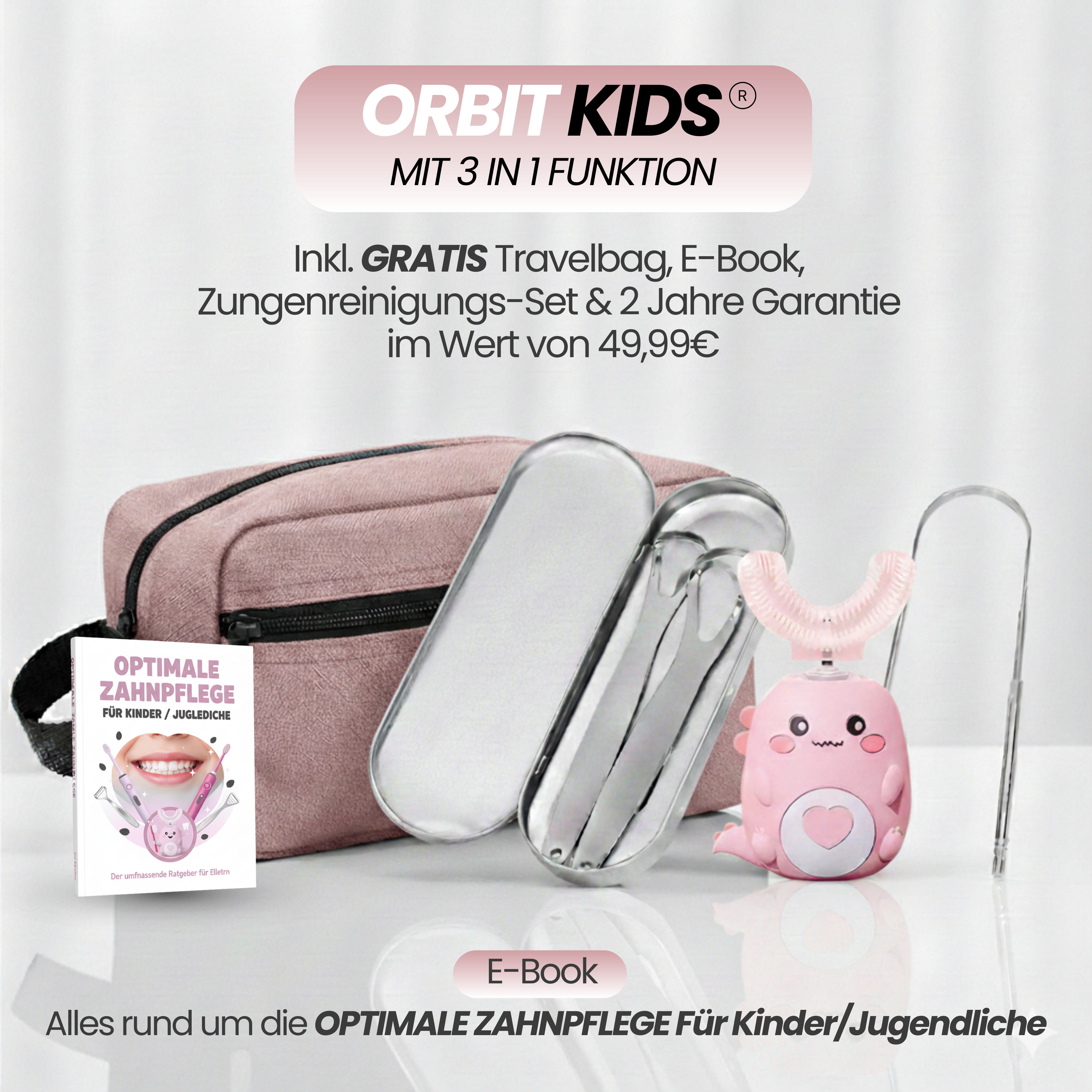 ORBIT BRUSH® - 360° Zahnbürste für saubere Zähne – auch wenn du nicht perfekt putzt.