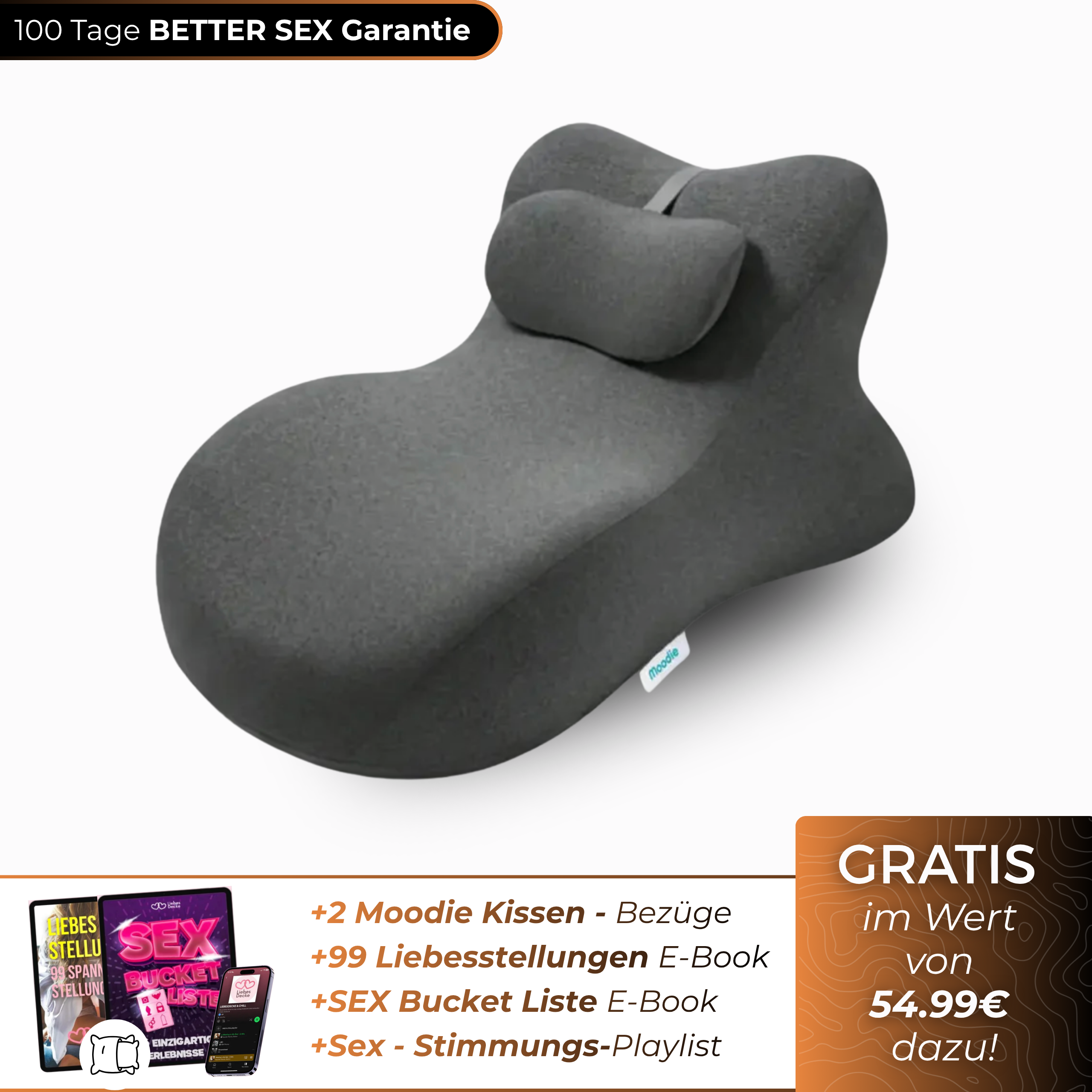 Moodie - S*x Kissen für magische Intimität