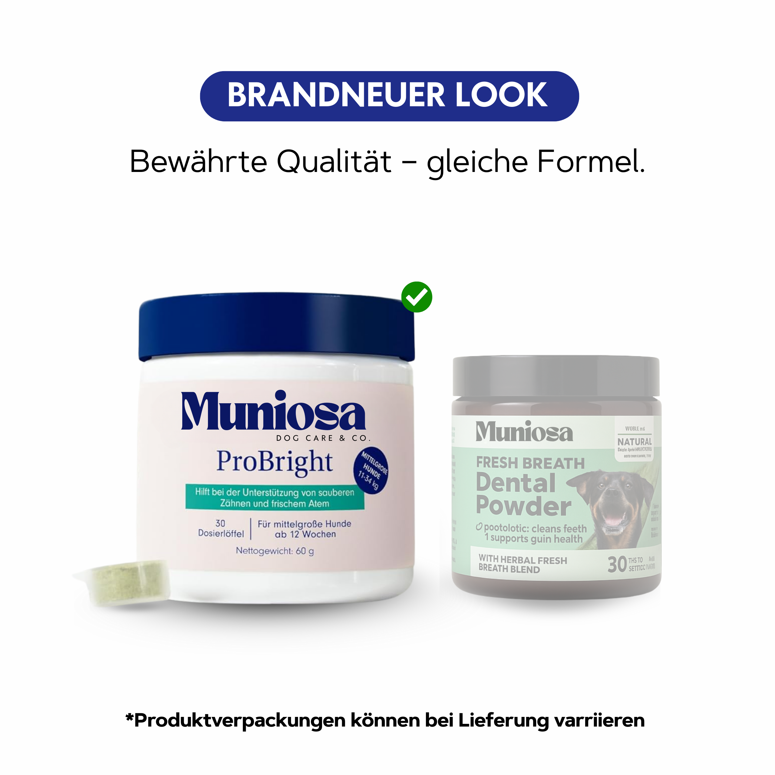 ProBright® - leckeres tägliches Zahnpulver für Hunde gegen Zahnstein & schlechten Atem