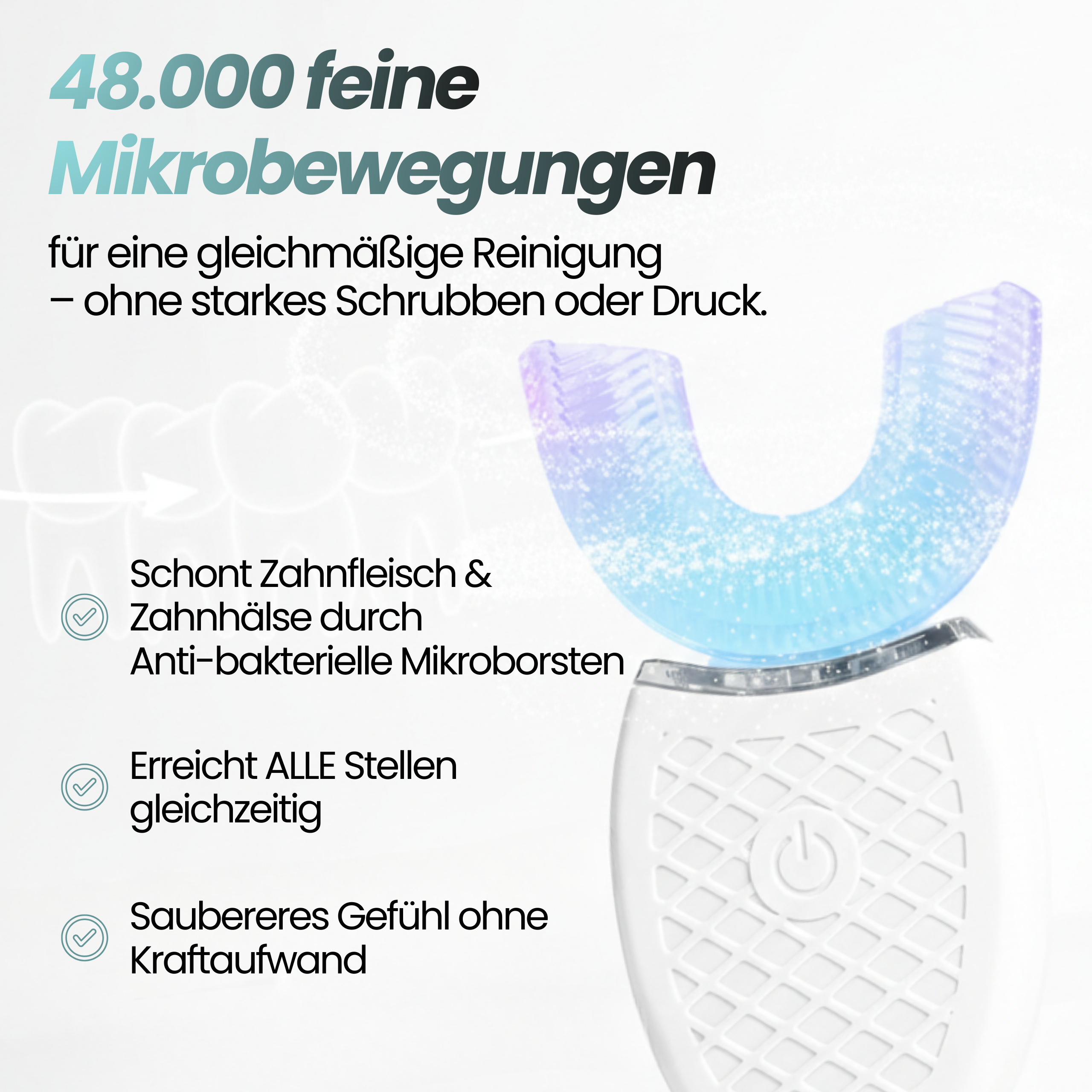 ORBIT BRUSH® - 360° Zahnbürste für saubere Zähne – auch wenn du nicht perfekt putzt.